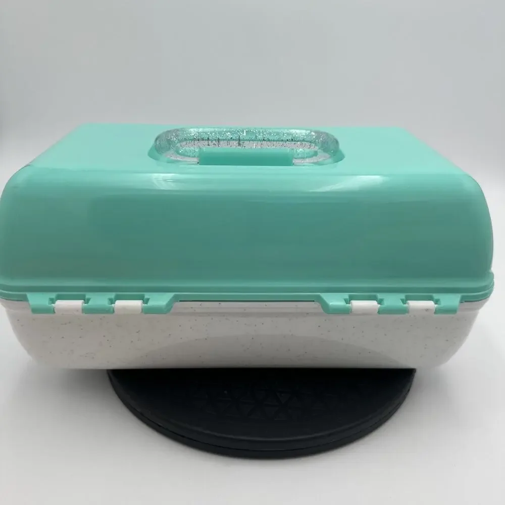 Caboodles Ulta Beauty Two Tone Funfetti Sparkle Makeup Storage Case With Mirror